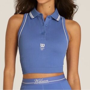 Wilson Topspin Seamless Polo - Sunkissed Blue - Women’s Small